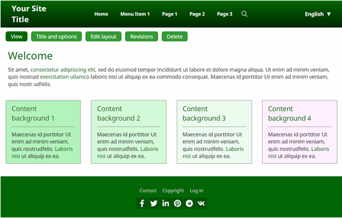 Green Color Scheme