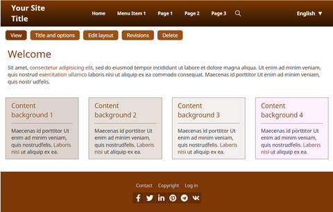 Brown Color Scheme