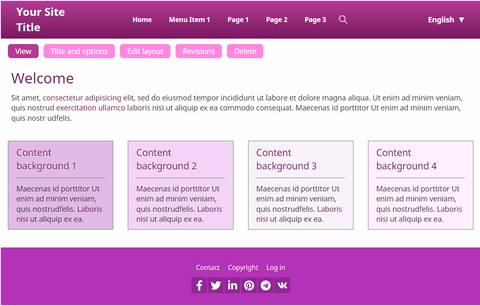 Pink Color Scheme