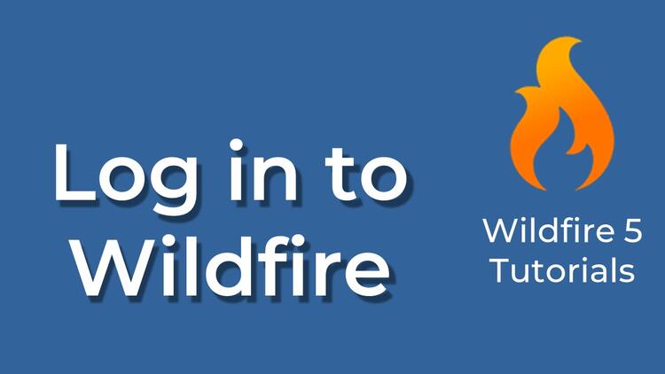 Log in to Wildfire
