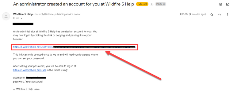Account Creation Email
