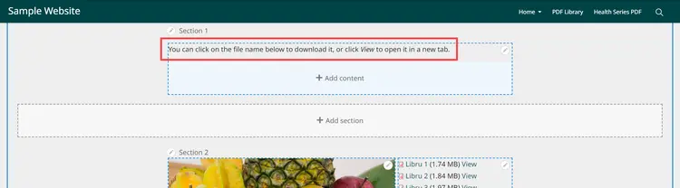 Downloadable File Added Text