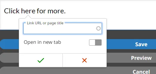 Hyperlink Working Box