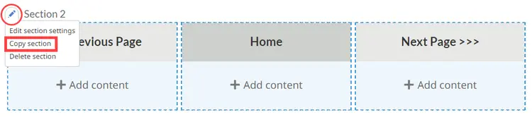 Copy Section Command