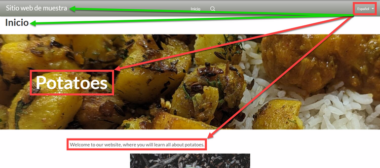 Home Page Spanish