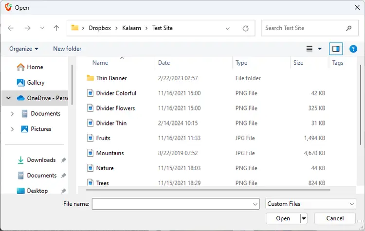 File Directory - Images