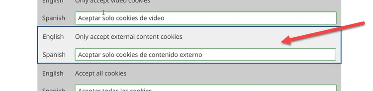 Search Translate Interface - Results