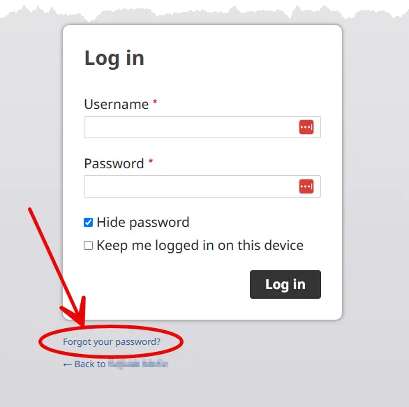Forgot Your Password