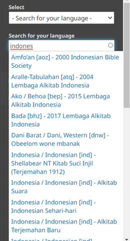 Search for Language
