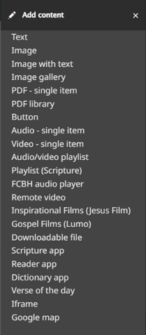 New Content menu order New Content menu order